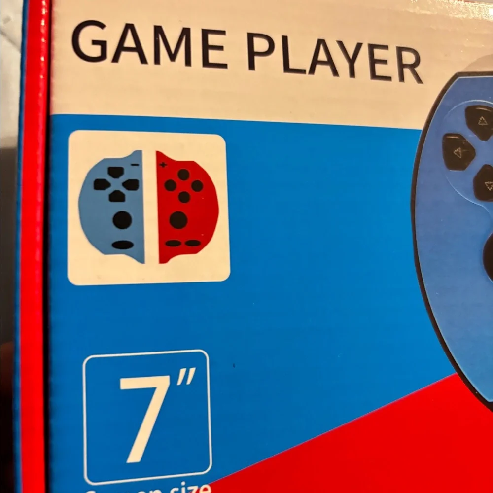 X 12 Plus 7” Screen Game Player 12,000 Games . 16G Rechargeable. New